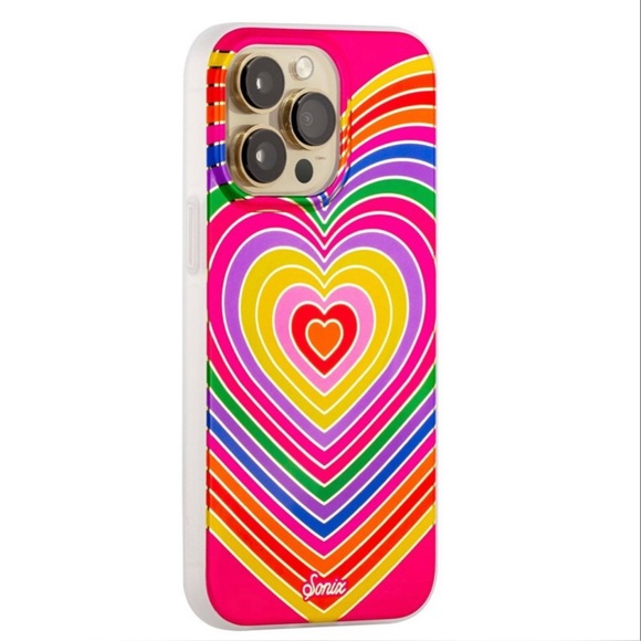 Sonix Apple iPhone 14 Pro Max Case with MagSafe - Rainbow Hearts - Picture 3 of 8